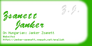 zsanett janker business card
